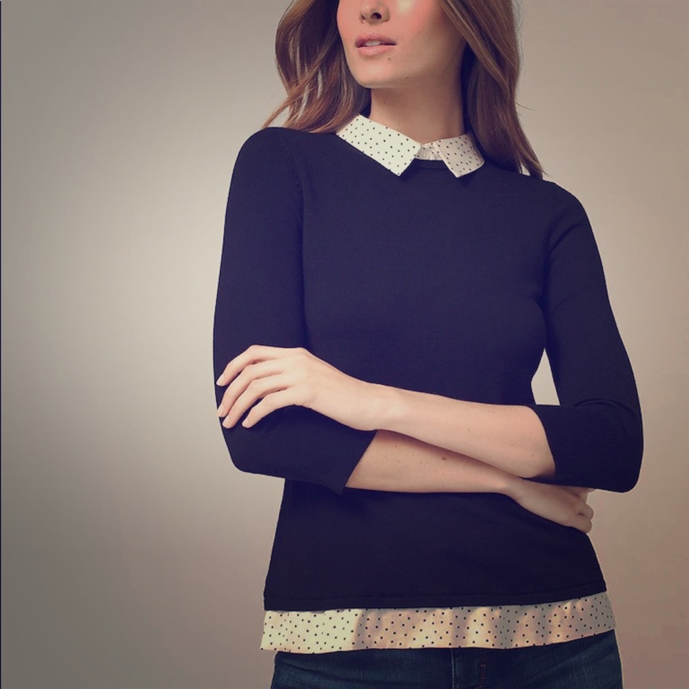 WHBM Dot Collared Twofer